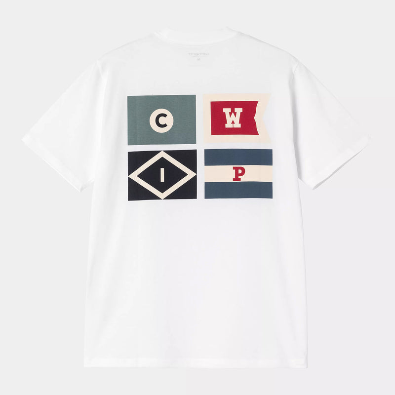 Carhartt Wip S/S Flags T-Shirt (White)