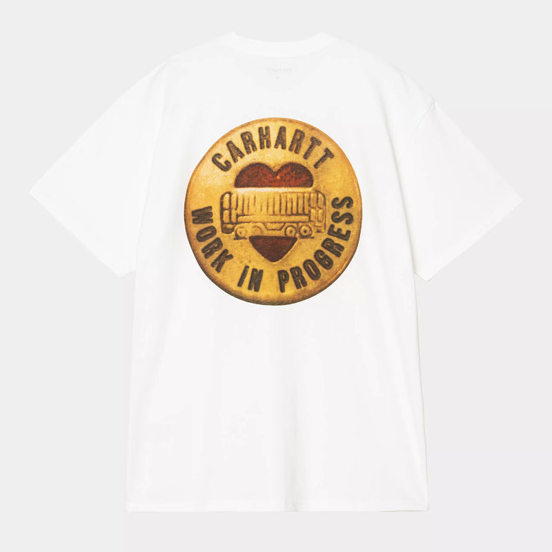 Carhartt WIP S/S Button T-Shirt Cotton Single Jersey, 190 g/m² (White)