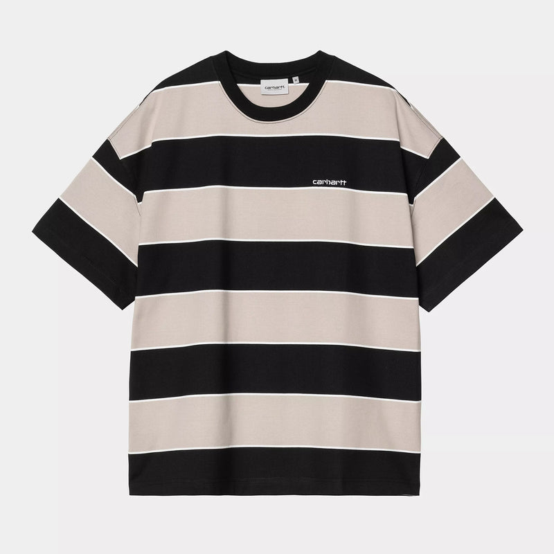 Carhartt WIP S/S Quinby T-Shirt 100% Organic Cotton Single Jersey, 230 g/m² (Quinby Stripe / Black)