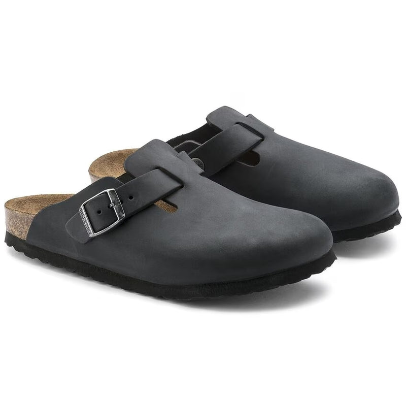 Birkenstock Boston Oiled Leather Black