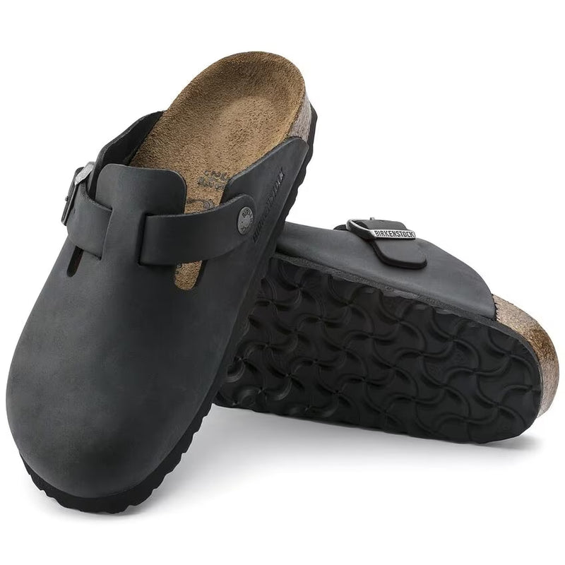 Birkenstock Boston Oiled Leather Black