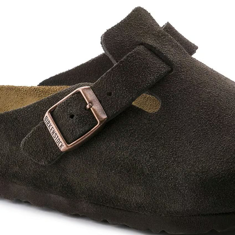 Birkenstock Boston Suede Leather SFB Mocca