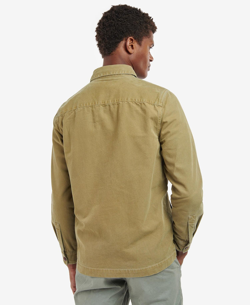 Barbour Washed Overshirt SS25 (Bleached Olive)