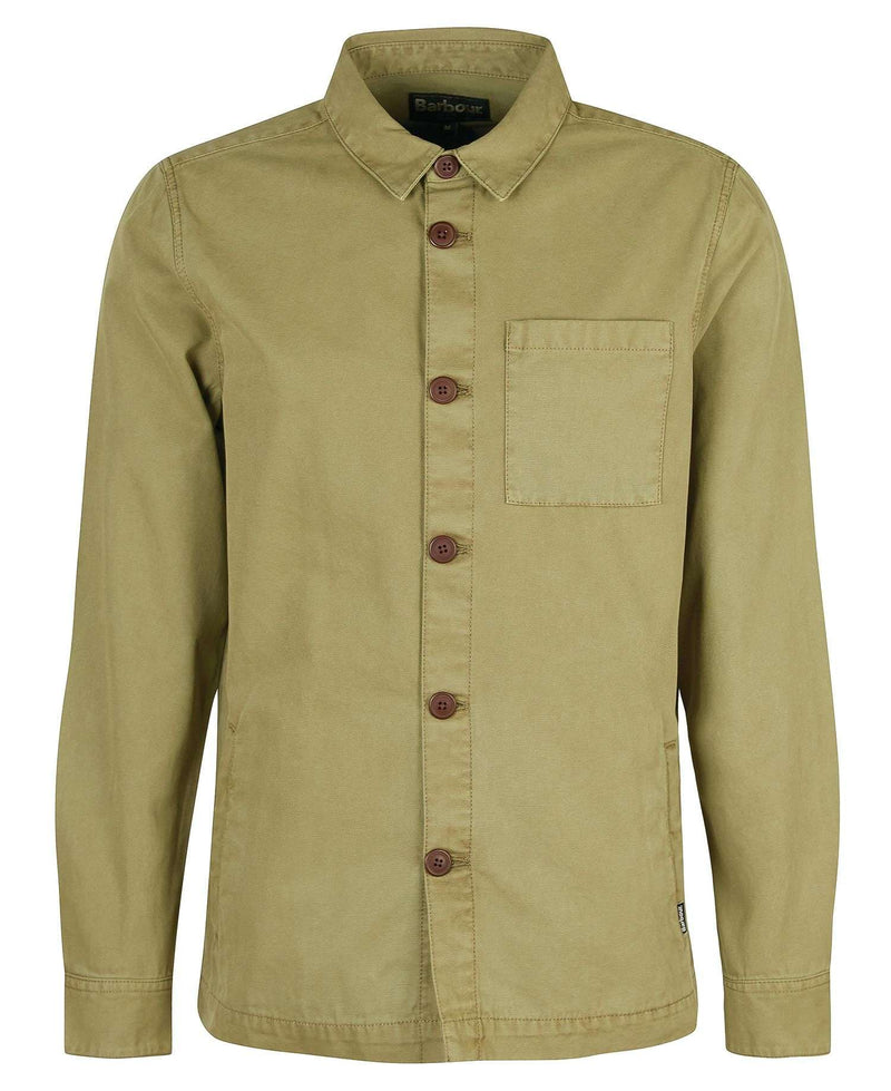 Barbour Washed Overshirt SS25 (Bleached Olive)