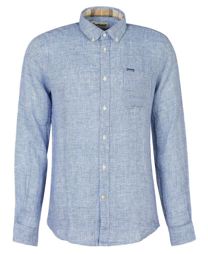 Barbour Linton Tailored Shirt SS25 (Navy)