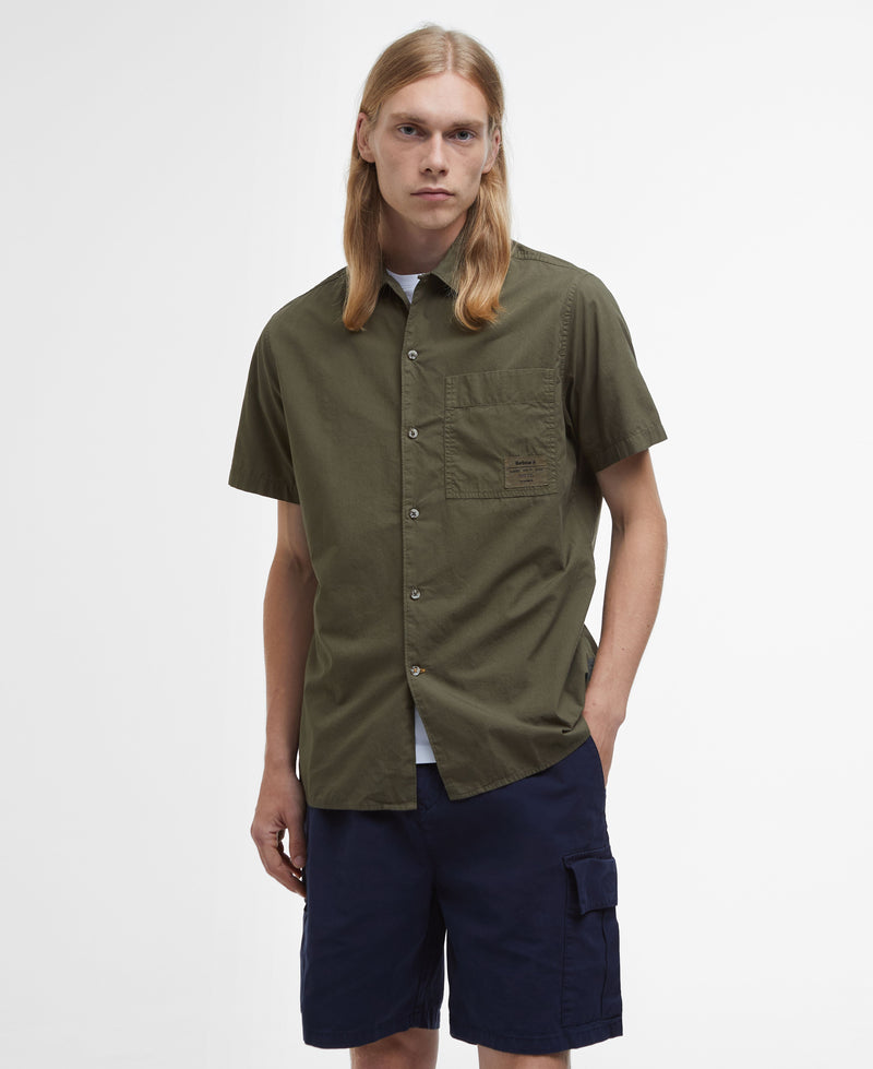 Barbour Holywell Poplin S/S Shirt SS25 (Light Sage)