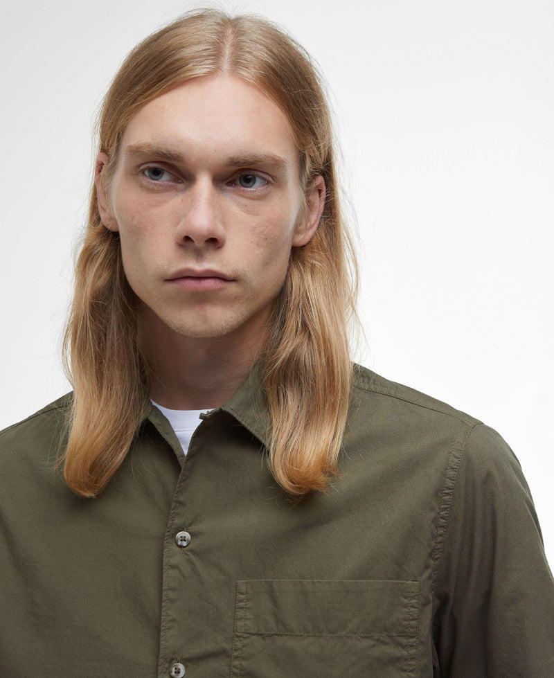 Barbour Holywell Poplin S/S Shirt SS25 (Light Sage)