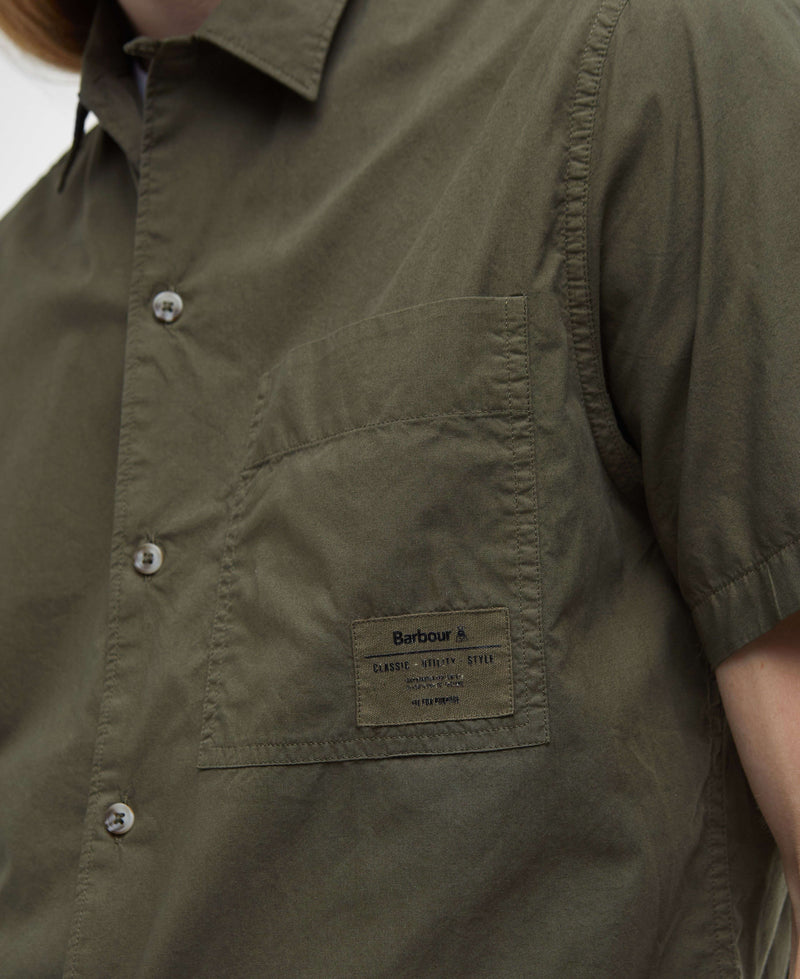 Barbour Holywell Poplin S/S Shirt SS25 (Light Sage)