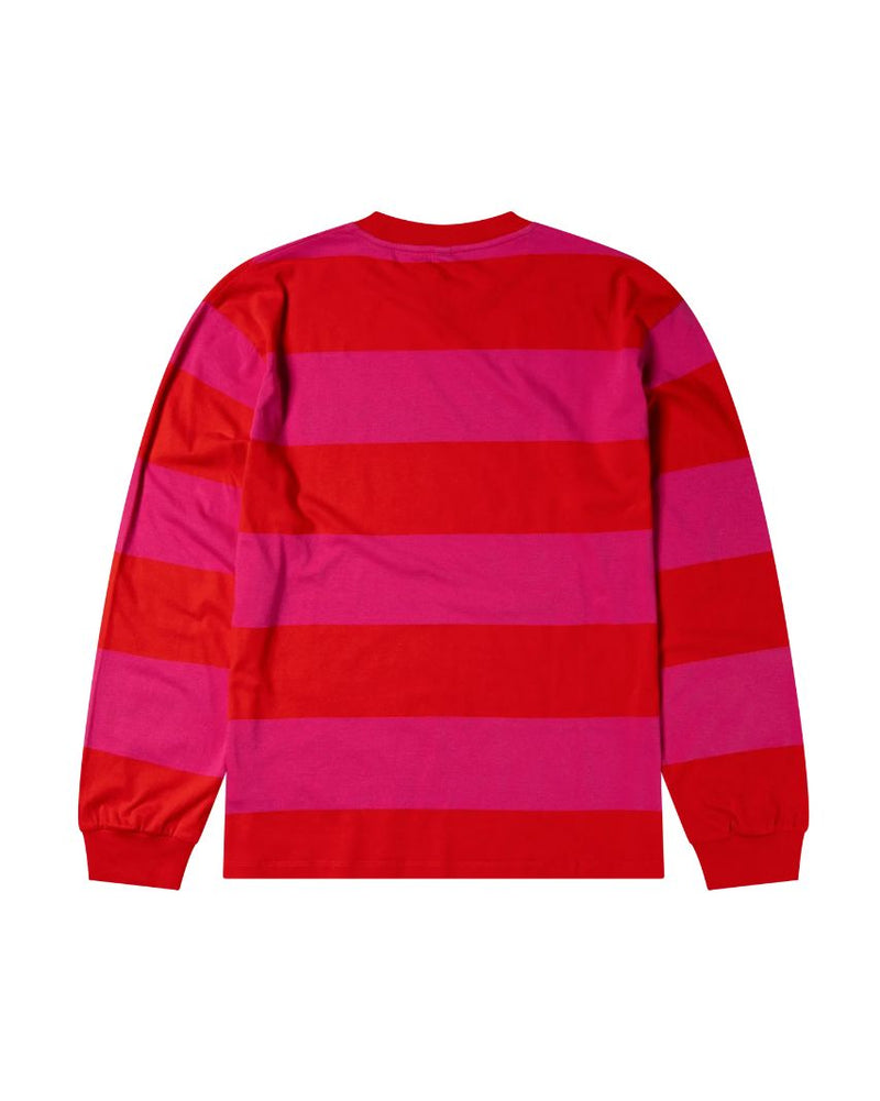 No Problemo Striped LS Tee (Red)