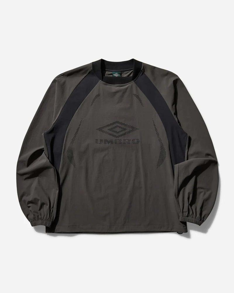 Umbro Lasered Nylon Crewneck (Grey Black)