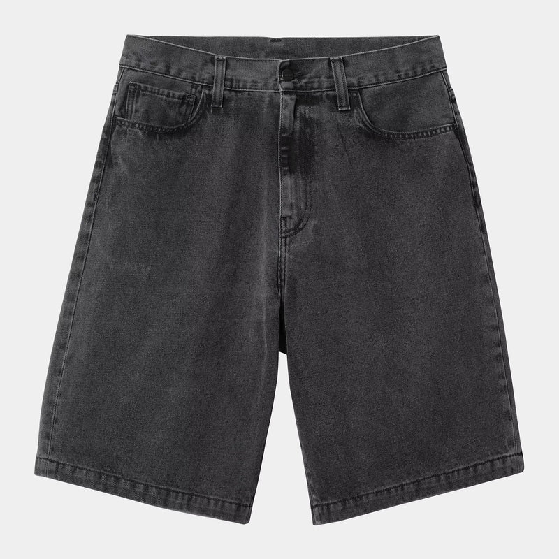 Carhartt WIP Landon Short 100% Cotton 'Robertson' Denim, 12 oz (Black heavy stone wash)