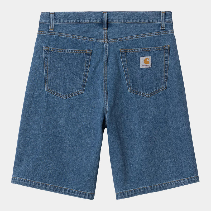 Carhartt WIP Landon Short 100% Cotton 'Robertson' Denim, 12 oz (Blue heavy stone wash)