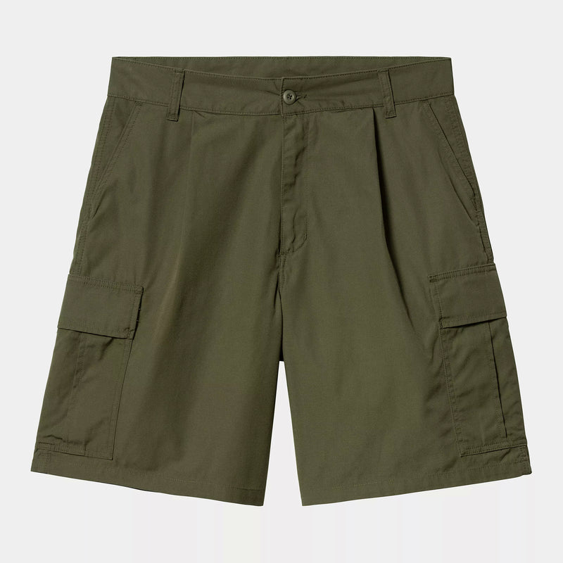 Carhartt WIP Cole Cargo Short Cotton Lane Poplin, 6 oz (Turtle rinsed)