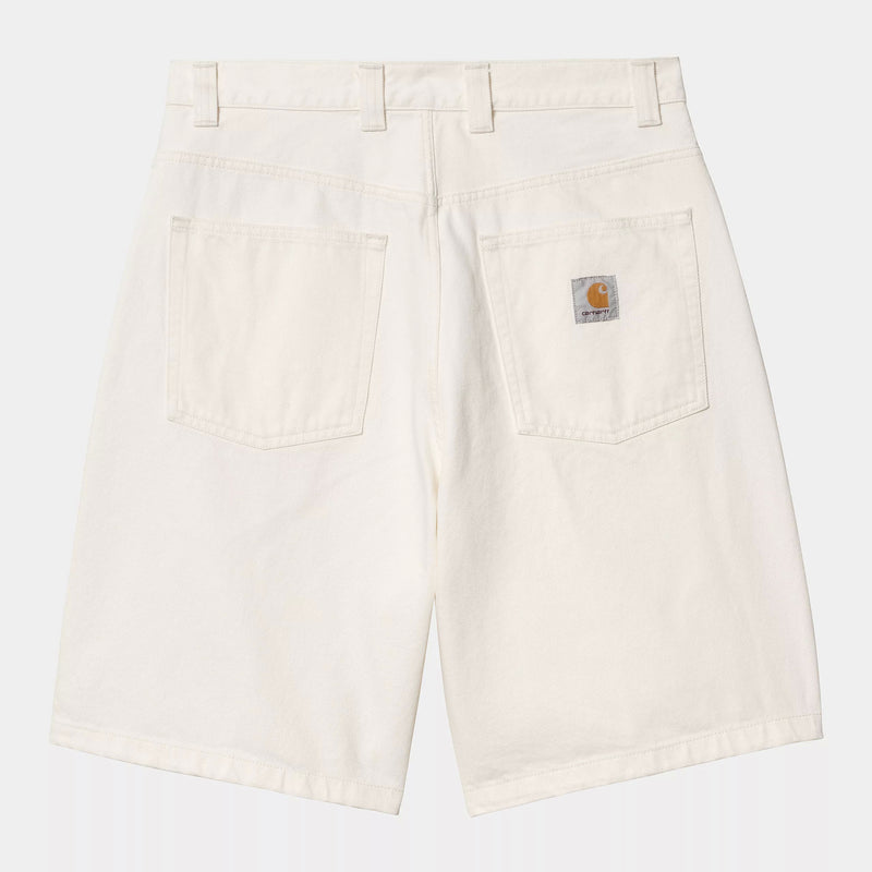 Carhartt WIP Brandon Short 100% Cotton 'Smith' Denim, 13.5 oz (White rinsed)