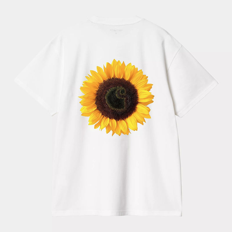 Carhartt WIP S/S Sunflower T-Shirt Organic Cotton Single Jersey, 175 g/m² (White)