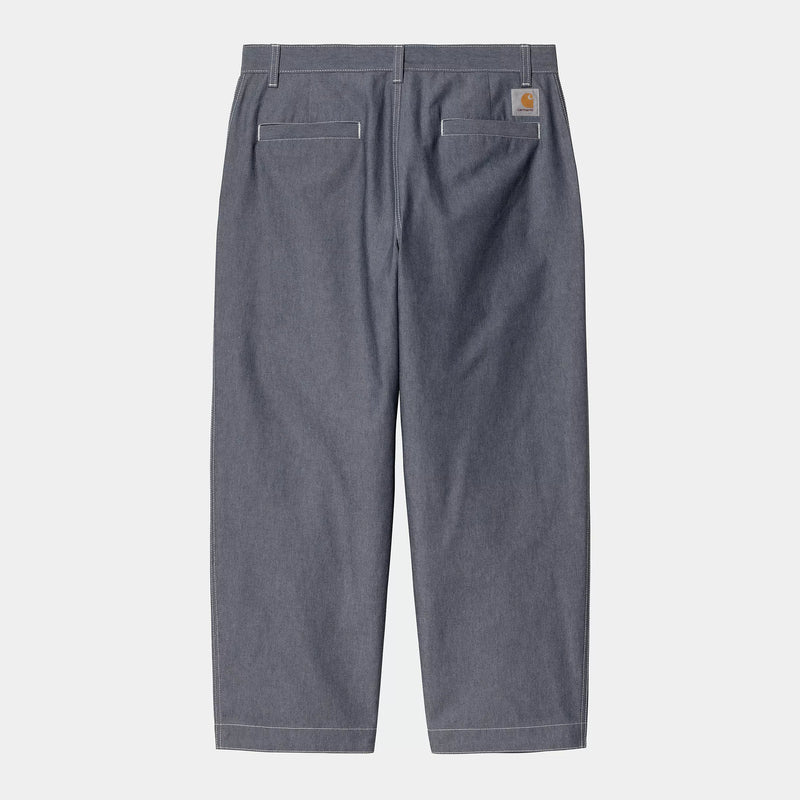 Carhartt WIP Blake Pant Polyester/Cotton Chambray, 2.06 oz (Blue rinsed)