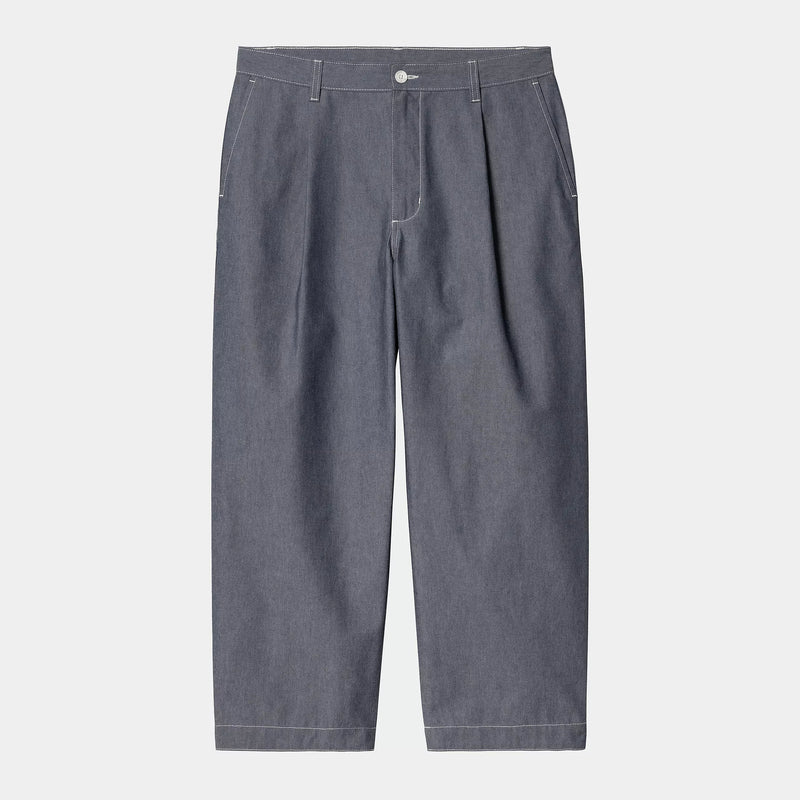 Carhartt WIP Blake Pant Polyester/Cotton Chambray, 2.06 oz (Blue rinsed)