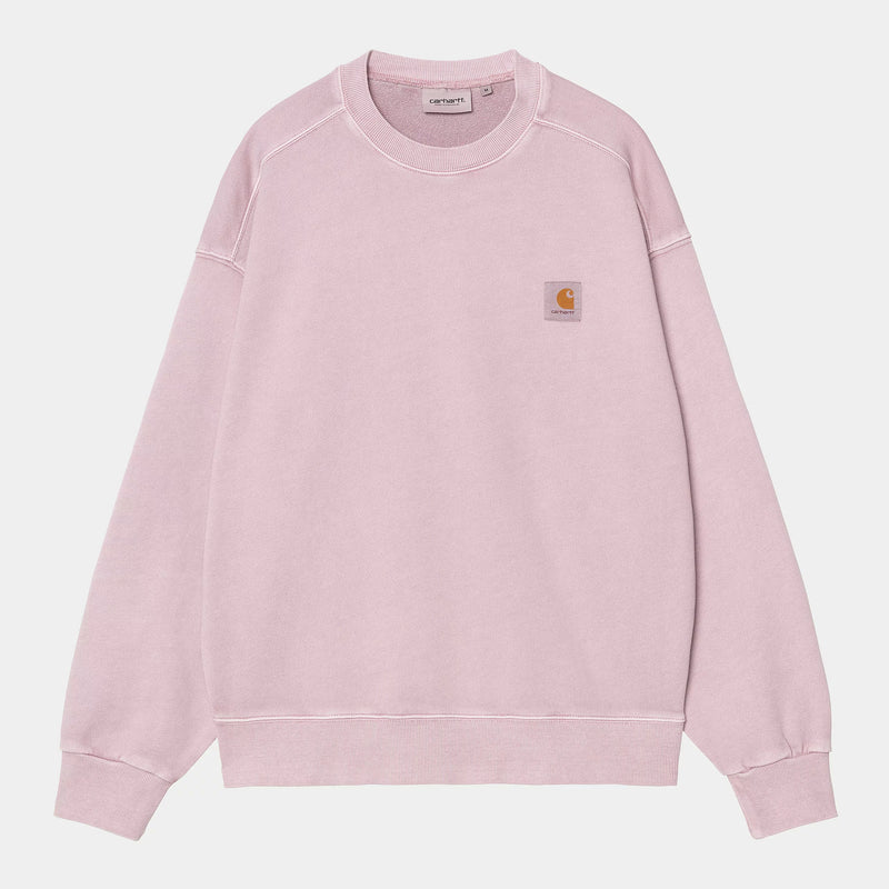 Carhartt WIP Nelson Sweat Cotton Sweat, 370 g/m² (Hortensia garment dyed)