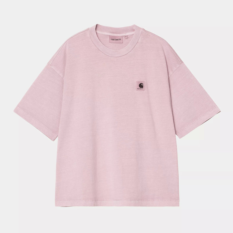 Carhartt WIP W' S/S Nelson T-Shirt Organic Cotton Single Jersey, 165 g/m² (Hortensia garment dyed)