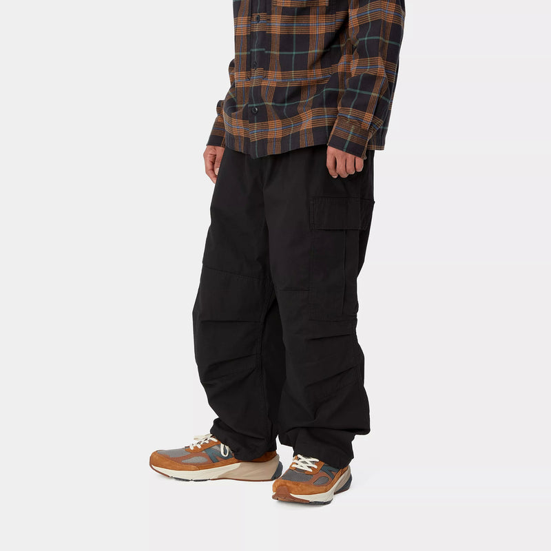 Carhartt WIP Jet Cargo Pant Cotton Columbia Ripstop, 6.5 oz (Black rinsed)