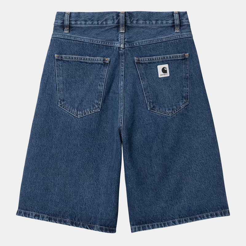 Carhartt WIP W' Brandon Short 100% Cotton 'Smith' Denim, 13.5 oz (Blue Stone Washed)