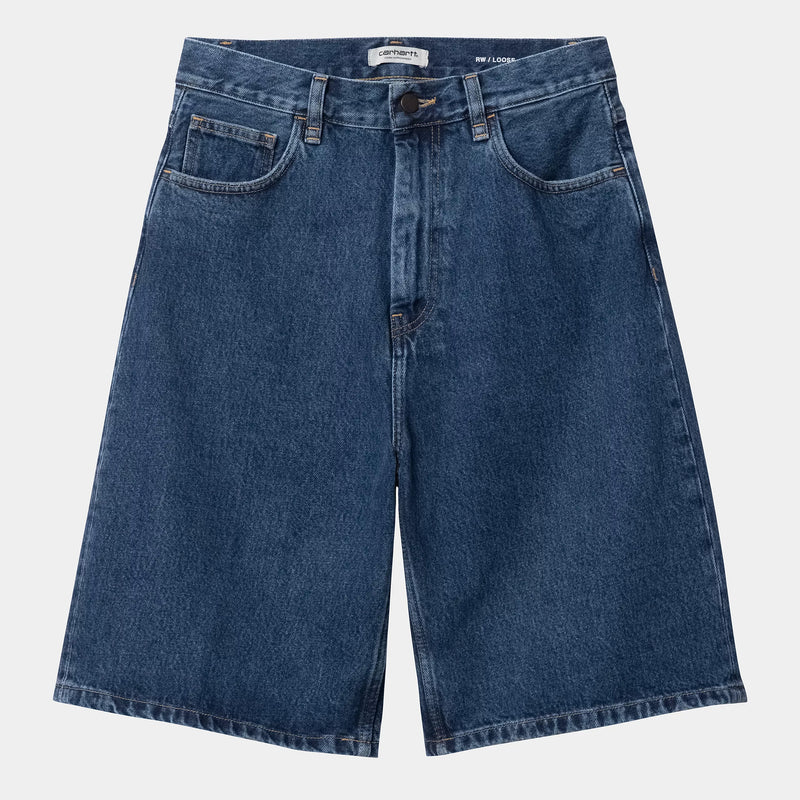 Carhartt WIP W' Brandon Short 100% Cotton 'Smith' Denim, 13.5 oz (Blue Stone Washed)