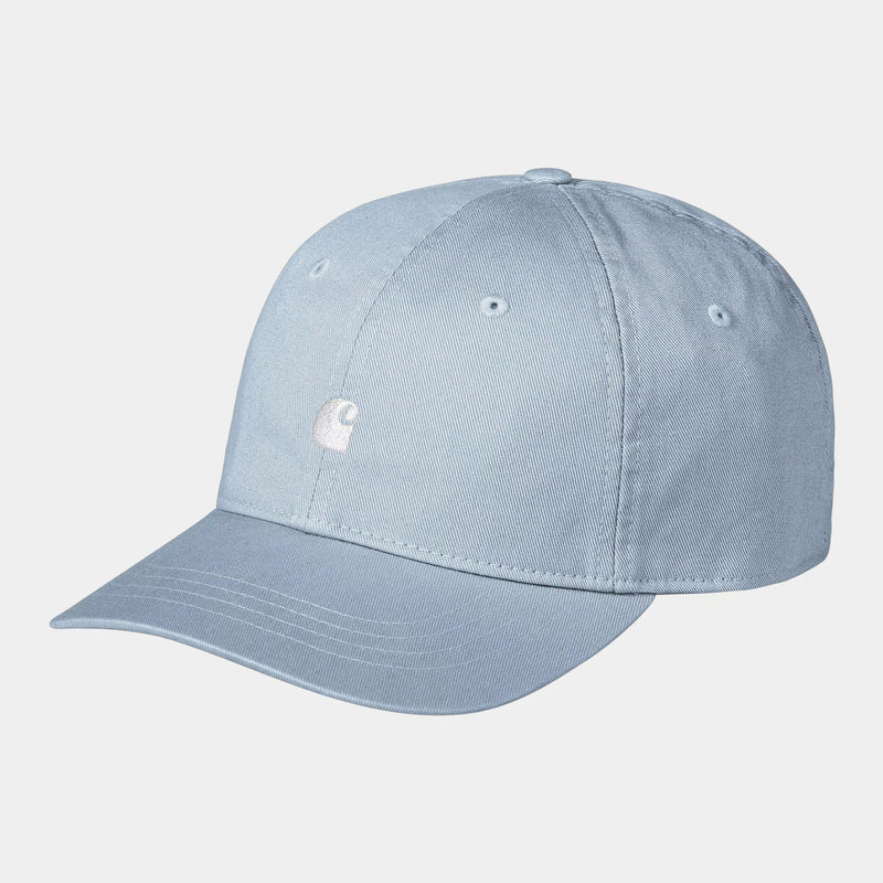 Carhartt WIP Madison Logo Cap (Cotton Twill, 8.8 oz Air Sky / White)