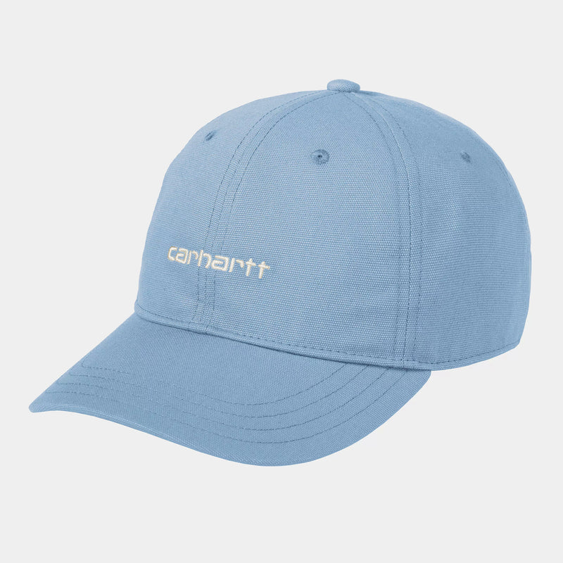 Carhartt WIP Canvas Script Cap Cotton Canvas, 7.7 oz (Bluebird / Wax)