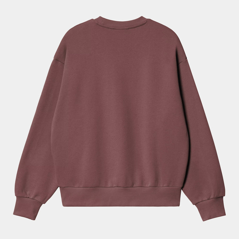 Carhartt WIP W' Casey Sweatshirt Cotton Sweat, 420 g/m² (Dusky Pink / Silver)