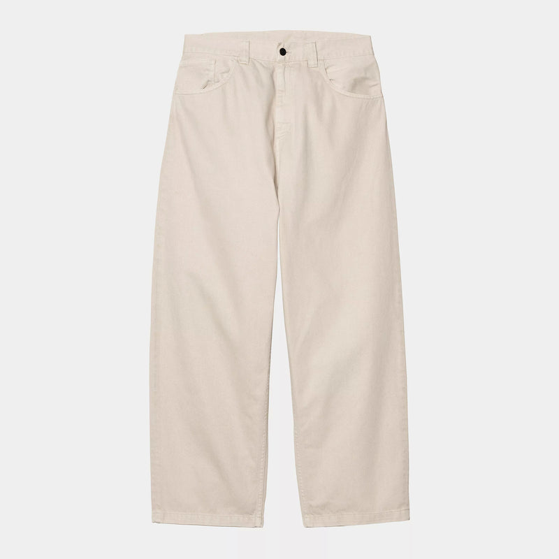 Carhartt WIP Brandon Pant Cotton Clark Twill, 10.5 oz (Fleur De Sel Stone Dyed)