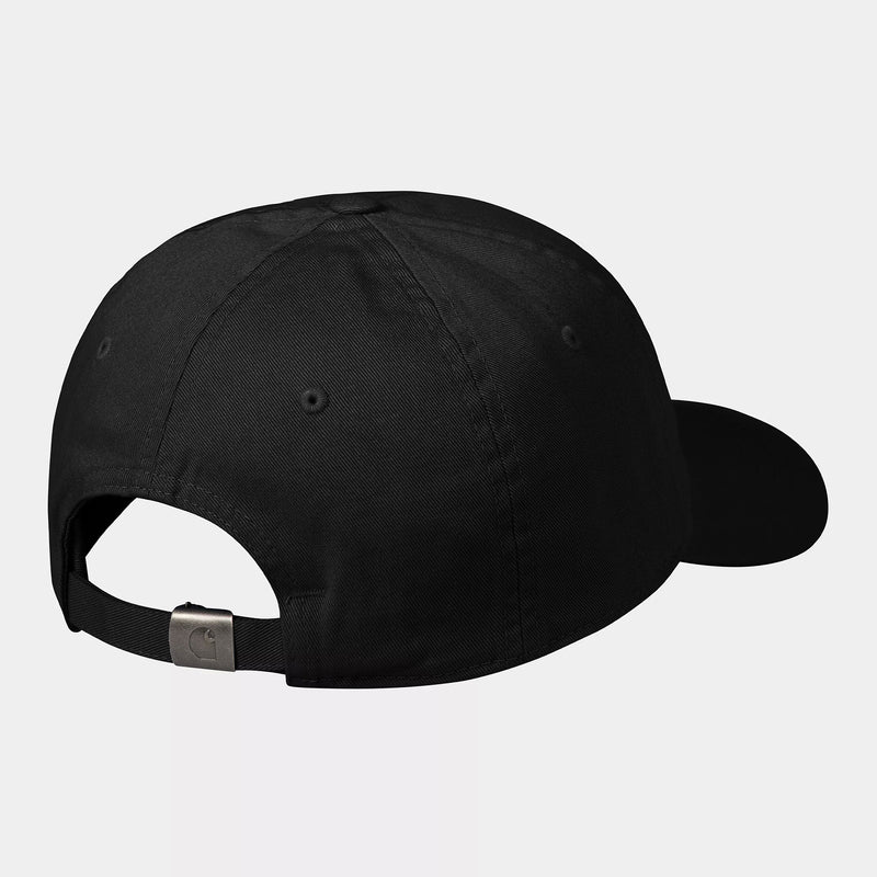 Carhartt WIP Madison Logo Cap (Cotton Twill, 8.8 oz Black / White)