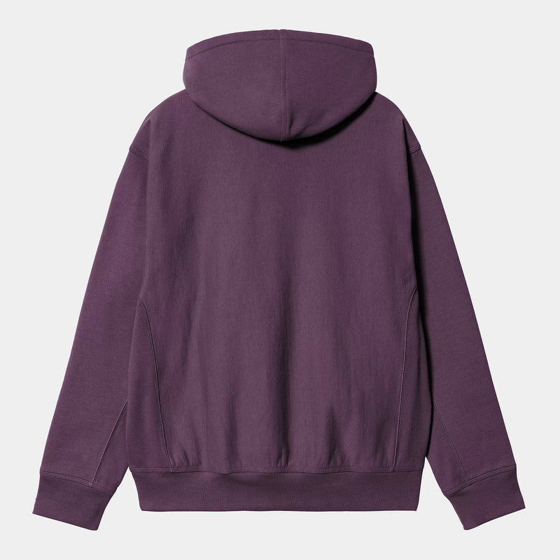 Carhartt WIP Hooded American Script Jacket Cotton/Polyester Sweat, 420 g/m² (Huckleberry)