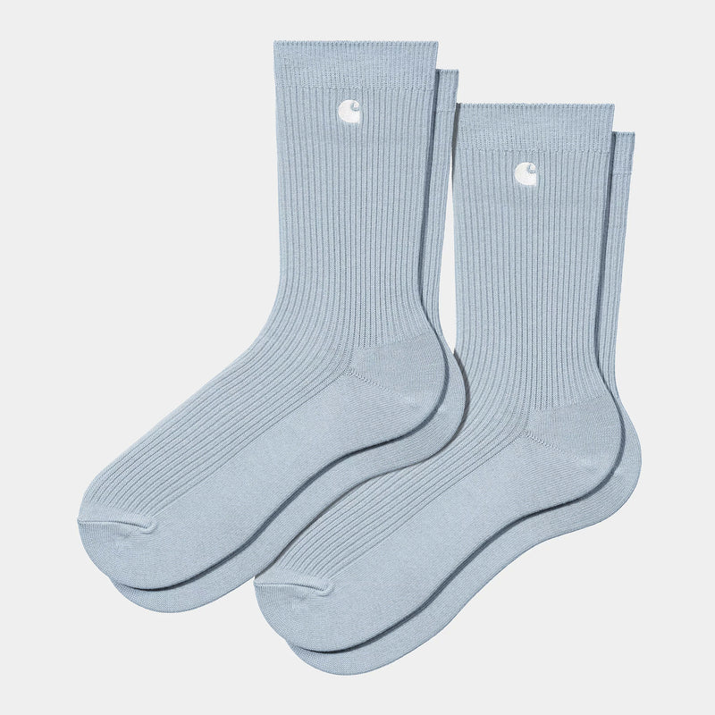 Carhartt WIP Madison Pack Socks Cotton/Polyester/Spandex (Air Sky / White + Air Sky / White)