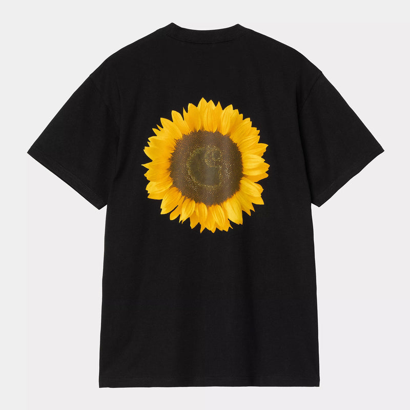 Carhartt WIP S/S Sunflower T-Shirt Organic Cotton Single Jersey, 175 g/m² (Black)