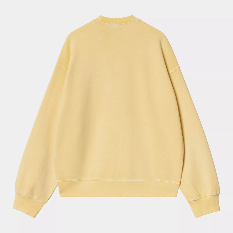 Carhartt WIP Nelson Sweat Cotton Sweat, 370 g/m² (Air Yellow garment dyed)