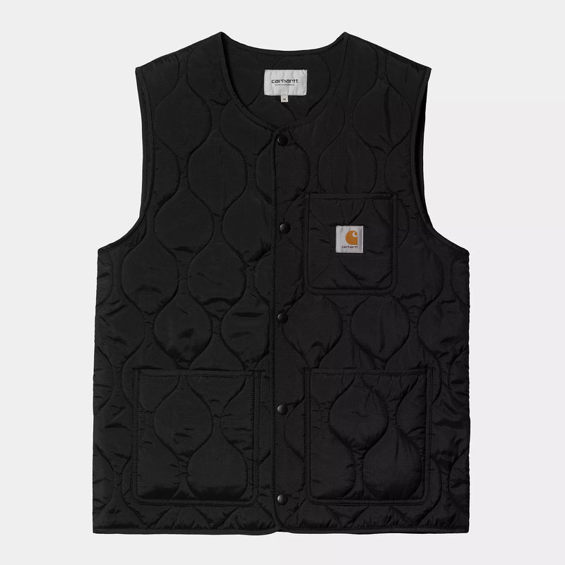 Carhartt WIP Skyton Vest 100% Recycled Polyester Ripstop, 2.2 oz (Black)