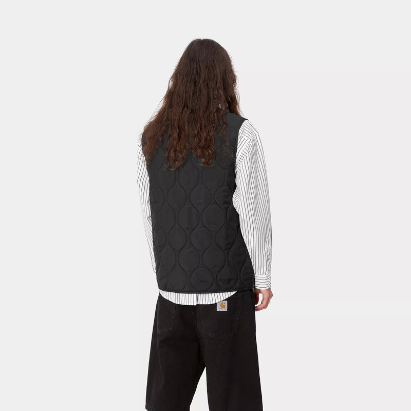 Carhartt WIP Skyton Vest 100% Recycled Polyester Ripstop, 2.2 oz (Black)