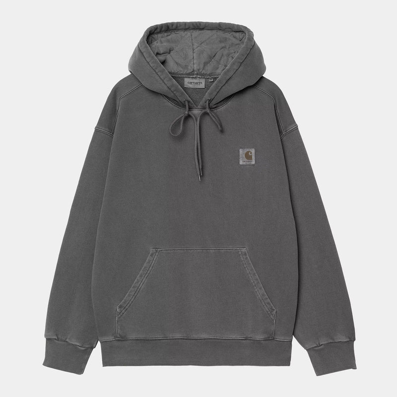 Carhartt WIP Hooded Nelson Sweat Cotton Sweat, 370 g/m² (Graphite garment dyed)