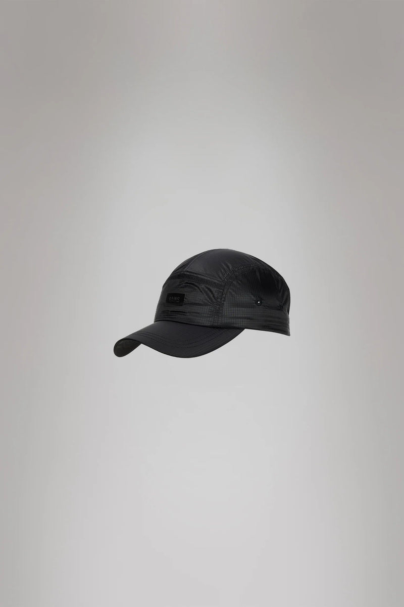 Rains 5 Panel Ripston Cap (Black)