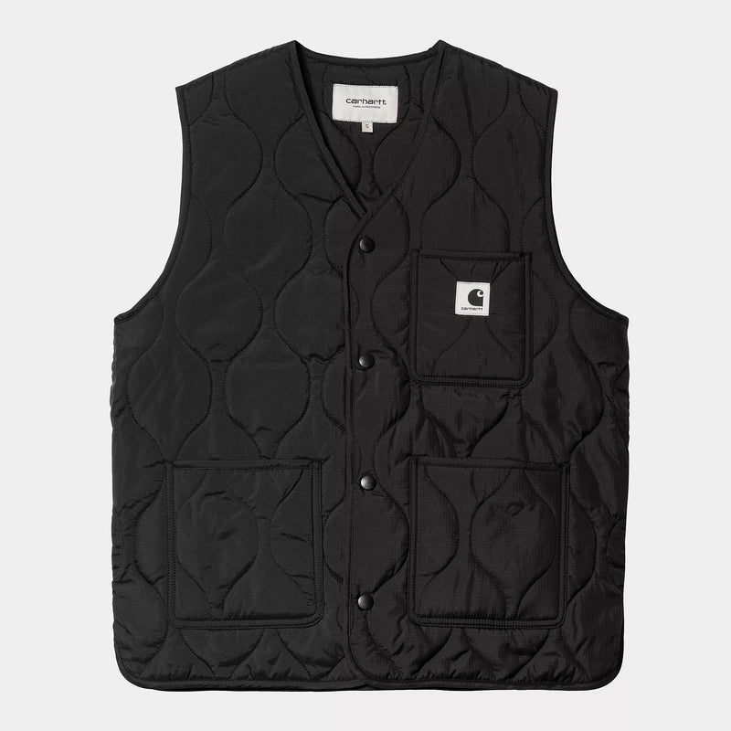 Carhartt WIP W' Skyler Vest 100% Recycled Polyester Ripstop, 2.2 oz (Black)