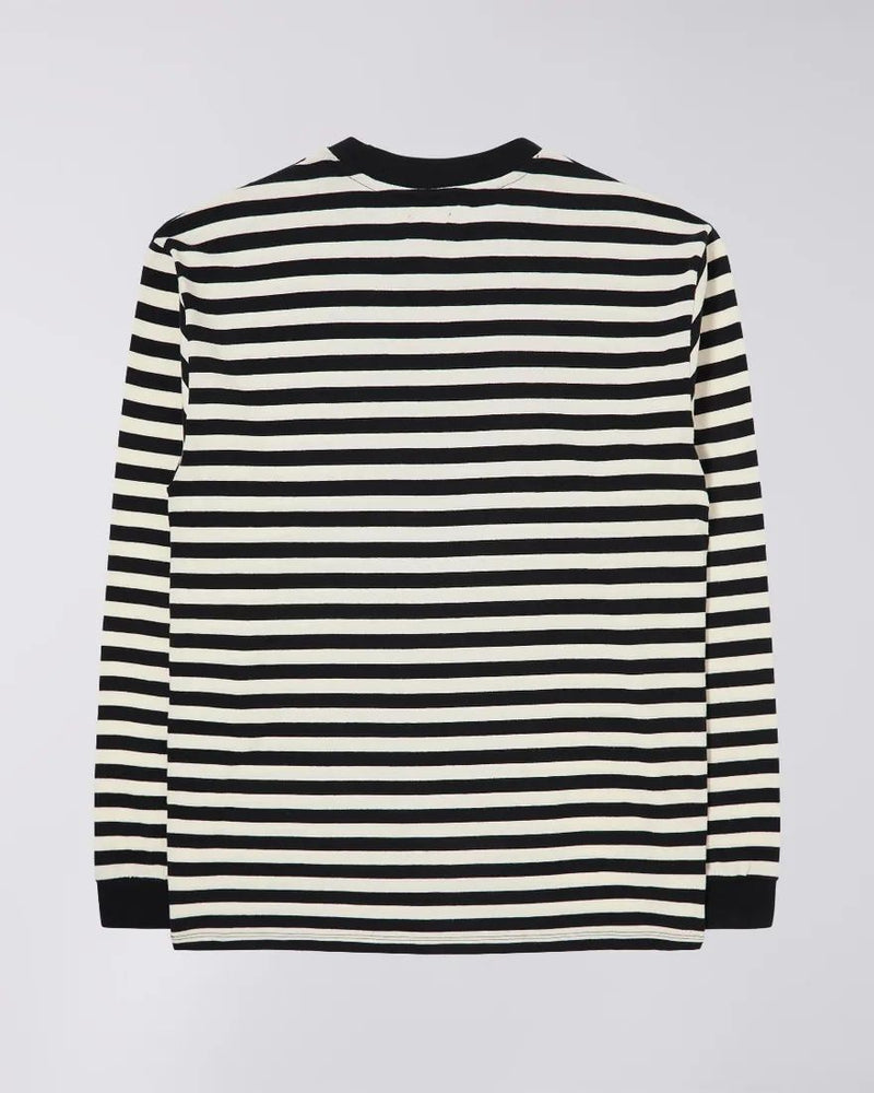 Edwin Basic Stripe Ts Ls (Black/White)