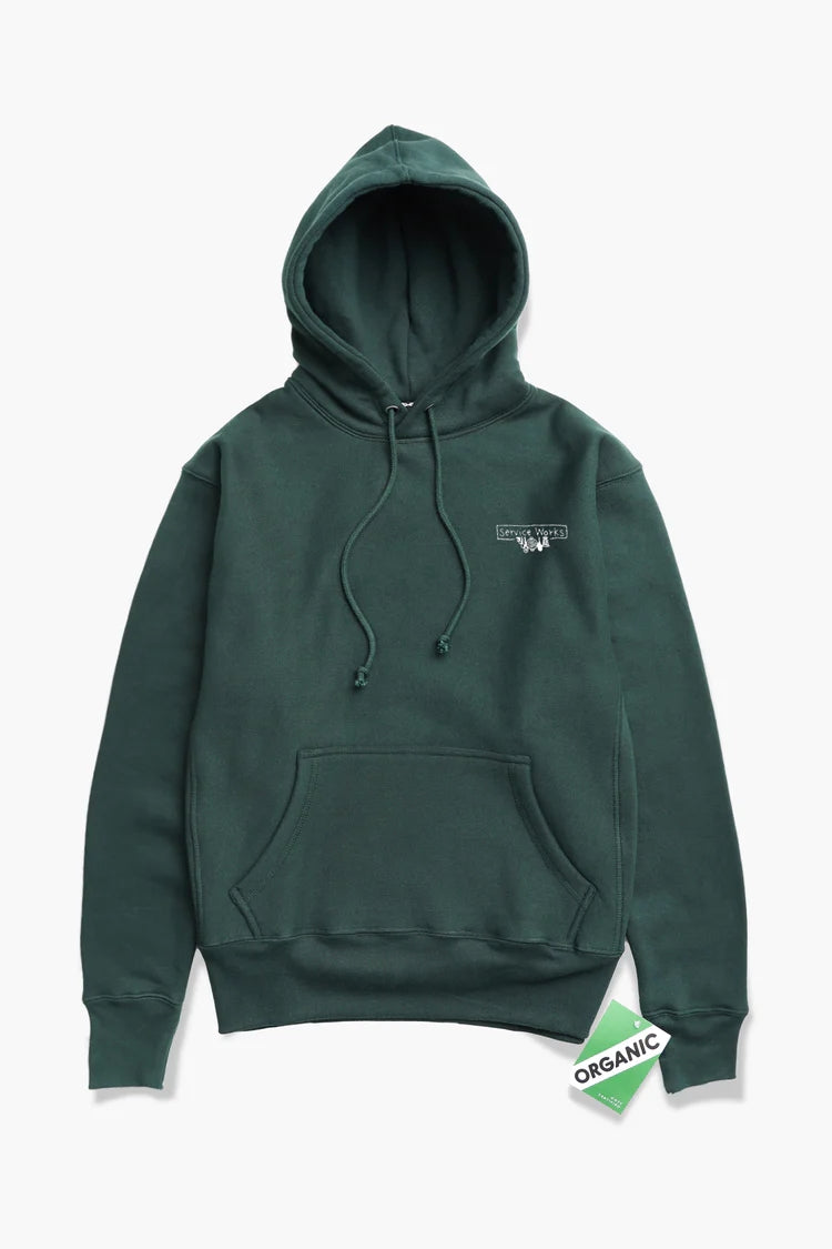 Service Works Scribble Logo Hoodie (Green)