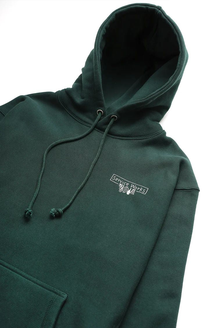 Service Works Scribble Logo Hoodie (Green)